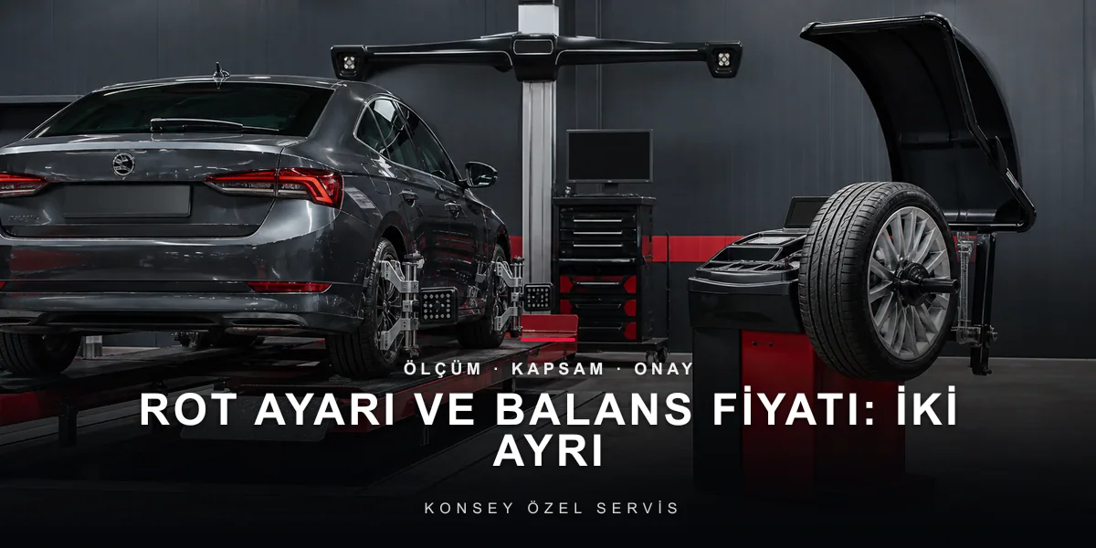 Araç çekme ve titreme belirtileri, ön takım ve süspansiyon kontrolü