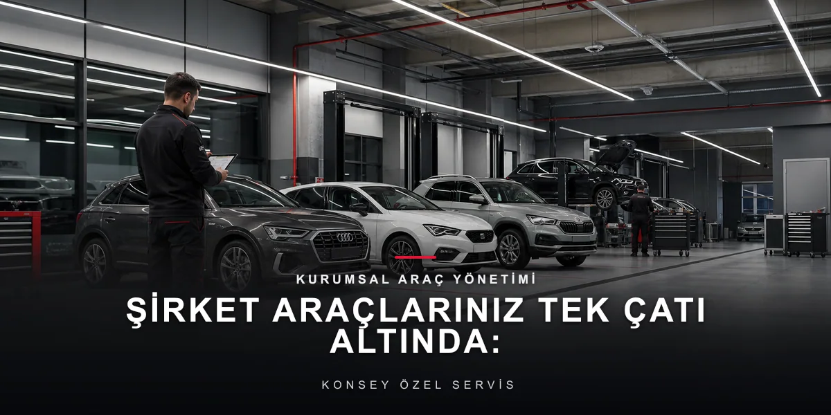 Şirket araçları için planlı servis süreci görseli